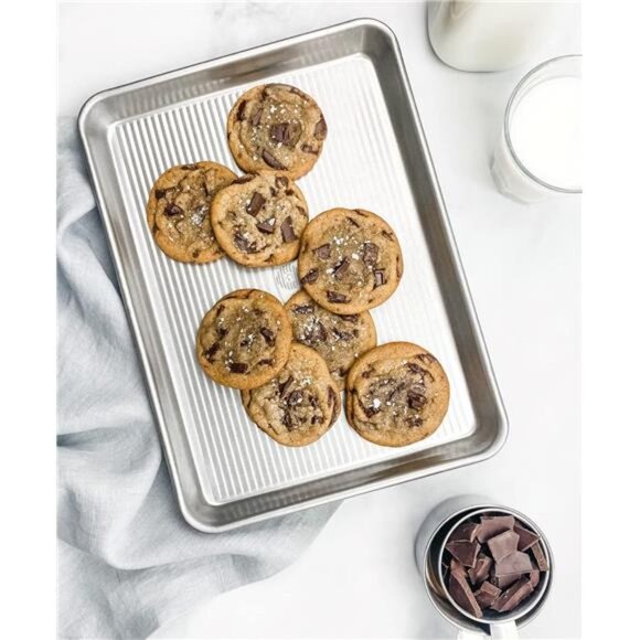 Pan Bakeware Quarter Sheet Pan, Warp Resistant Nonstick Baking Pan, Made in USA - Picture 4 of 7